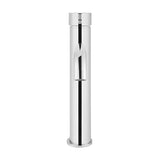 Round - Polished Chrome Tall Basin Mixer with Curved Spout