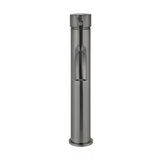 Round - Shadow Gunmetal Tall Basin Mixer with Curved Spout