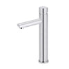 Round - Polished Chrome Tall Basin Mixer with Straight Spout and Pinless Handle