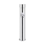 Round - Polished Chrome Tall Basin Mixer with Straight Spout and Pinless Handle