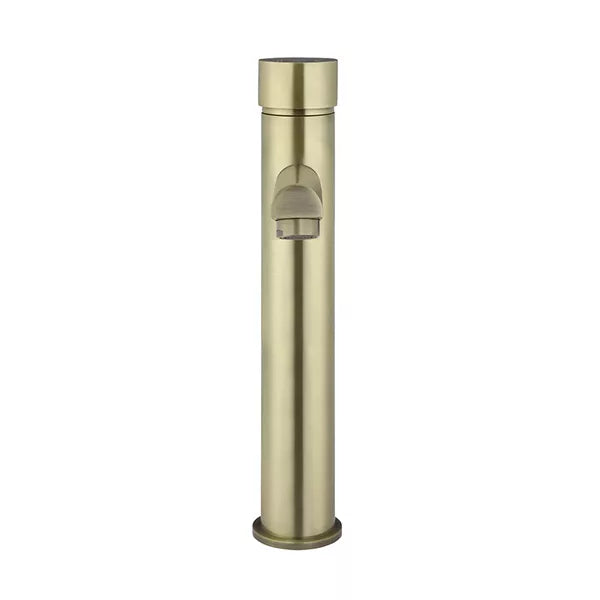 Round - Tiger Bronze Tall Basin Mixer with Straight Spout and Pinless Handle