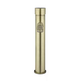 Round - Tiger Bronze Tall Basin Mixer with Straight Spout and Pinless Handle