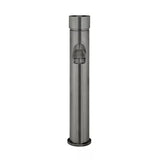 Round - Shadow Gunmetal Tall Basin Mixer with Straight Spout and Pinless Handle
