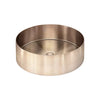 Lavello - Champagne Round Steel Bathroom Basin 380x110mm