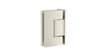 Meir - Brushed Nickel Glass to Wall Shower Door Hinge