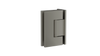 Meir - Shadow Gunmetal Glass to Wall Shower Door Hinge