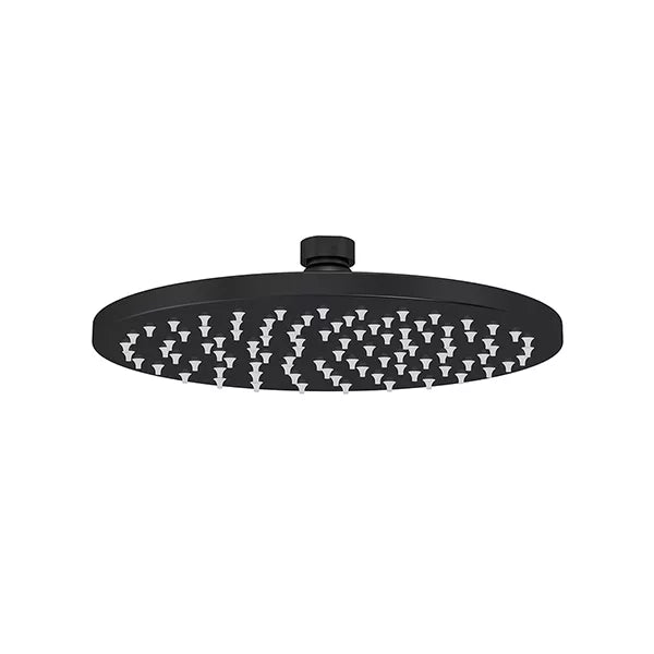 Round - Matte Black 200mm Shower Head