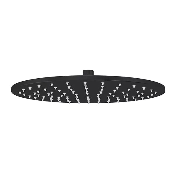 Round - Matte Black 300mm Shower Head