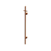 Round - Lustre Bronze Vertical Heated Towel Rail