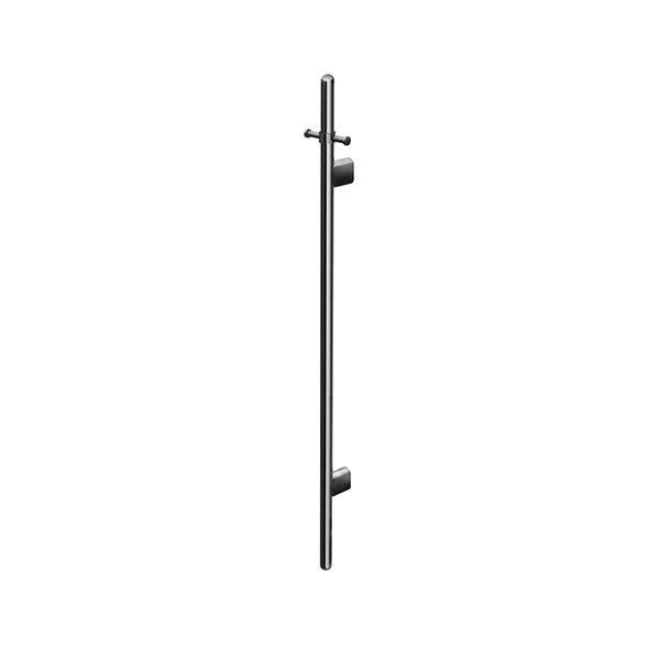 Round - Shadow Gunmetal Vertical Heated Towel Rail