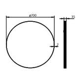 Bianca - Round Framed Mirror