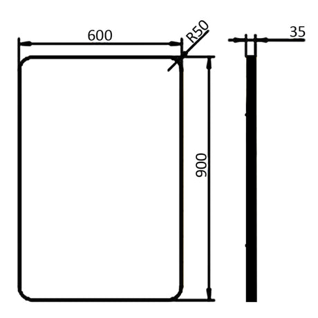 Bianca - Square Framed Mirror