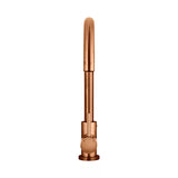 Round - Lustre Bronze Gooseneck Kitchen Mixer