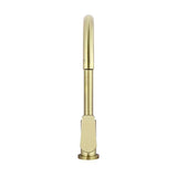 Round - Tiger Bronze Gooseneck Kitchen Mixer w Paddle Handle