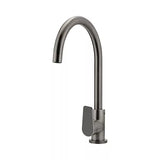 Round - Shadow Gunmetal Gooseneck Kitchen Mixer w Paddle Handle
