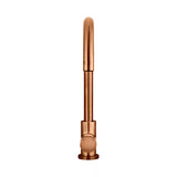 Round - Lustre Bronze Gooseneck Kitchen Mixer w Pinless Handle