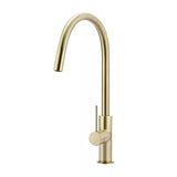 Round - Tiger Bronze Gooseneck Kitchen Mixer w Pull-out Hose & Vege Spray