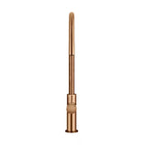 Round - Lustre Bronze Gooseneck Kitchen Mixer w Pinless Handle & Pull-out Hose