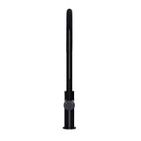 Round - Matte Black Gooseneck Kitchen Mixer w Pull-out Hose & Vege Spray