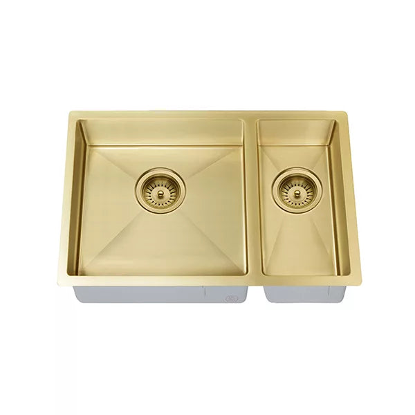Lavello - Brushed Bronze Gold One and Half Bowl
670x440mm