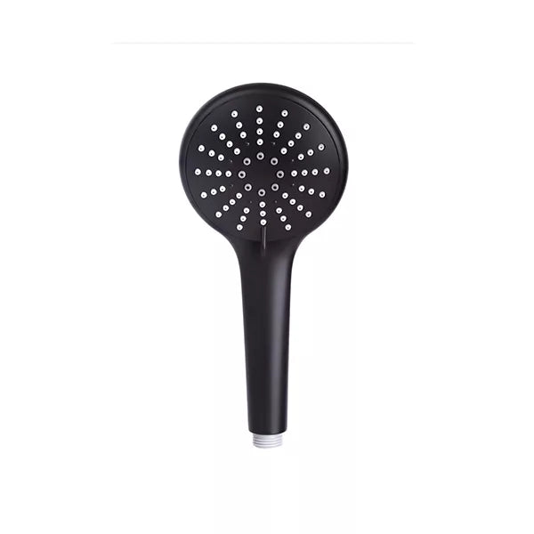 Round - Matte Black Three-Function Hand Shower