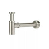 Round - Brushed Nickel Bottle Trap w 40mm Adapter