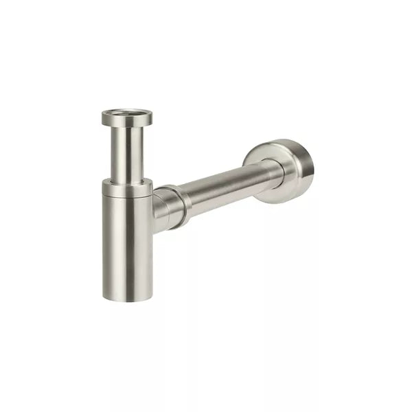 Round - Brushed Nickel Bottle Trap w 40mm Adapter