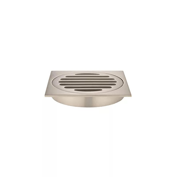 Square - Champagne Shower Drain w 100mm Outlet