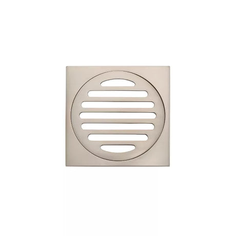 Square - Champagne Shower Drain w 100mm Outlet