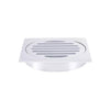 Square - Polished Chrome Shower Drain w 100mm Outlet