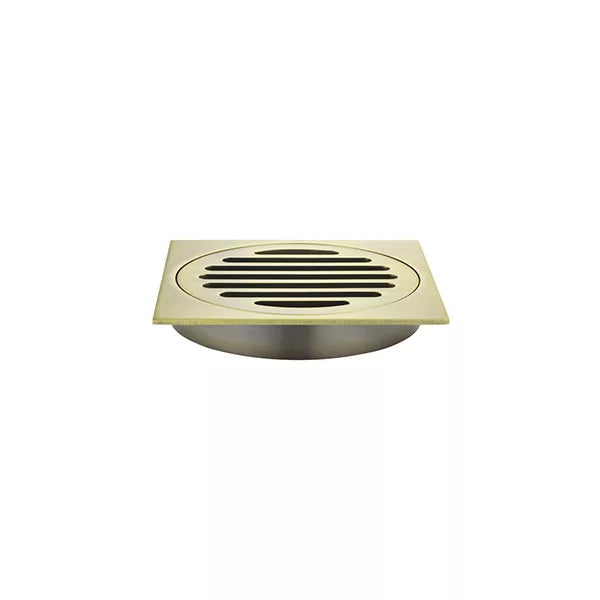 Square - Tiger Bronze Shower Drain w 100mm Outlet