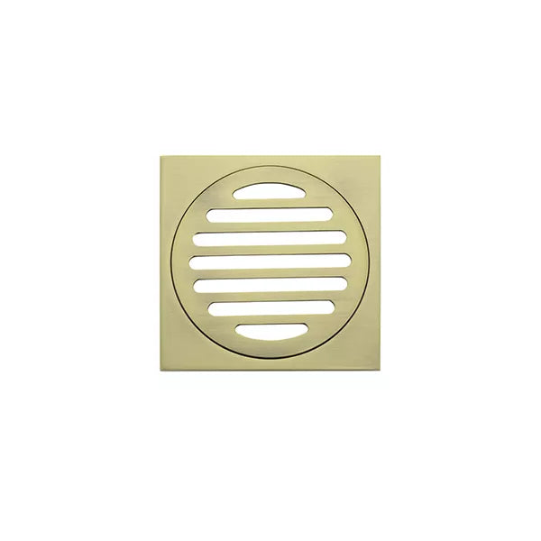 Square - Tiger Bronze Shower Drain w 100mm Outlet