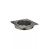 Square - Shadow Gunmetal Shower Drain w 100mm Outlet