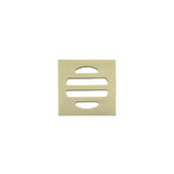 Square - Tiger Bronze Shower Drain w 50mm Outlet