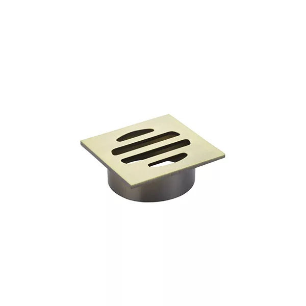 Square - Tiger Bronze Shower Drain w 50mm Outlet