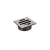 Square - Shadow Gunmetal Shower Drain w 50mm Outlet