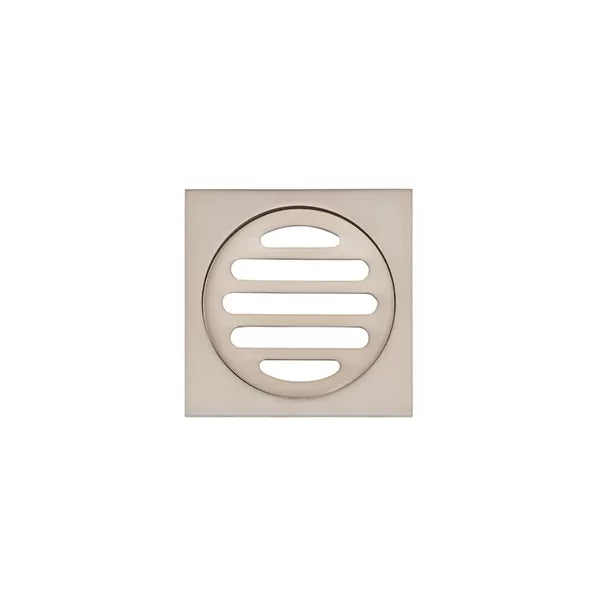 Square - Champagne Shower Drain w 80mm Outlet