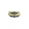 Square - Tiger Bronze Shower Drain w 80mm Outlet
