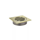 Square - Tiger Bronze Shower Drain w 80mm Outlet