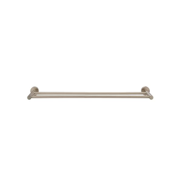 Round - Champagne 600mm Double Towel Rail