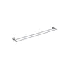 Round - Polished Chrome 900mm Double Towel Rail