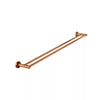 Round - Lustre Bronze 900mm Double Towel Rail