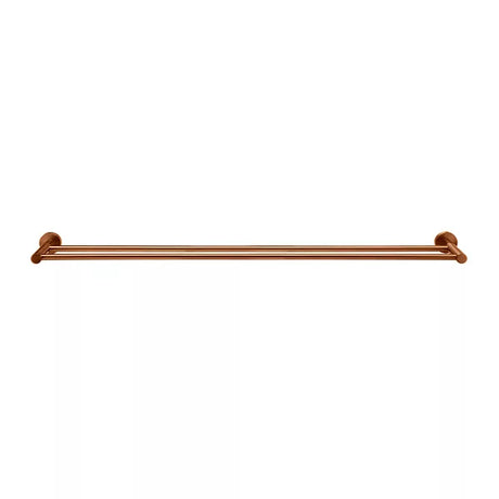 Round - Lustre Bronze 900mm Double Towel Rail