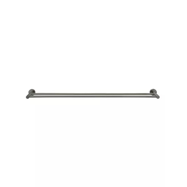 Round - Shadow Gunmetal 900mm Double Towel Rail
