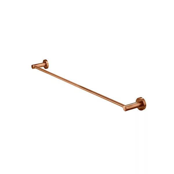 Round - Lustre Bronze 600mm Single Towel Rail