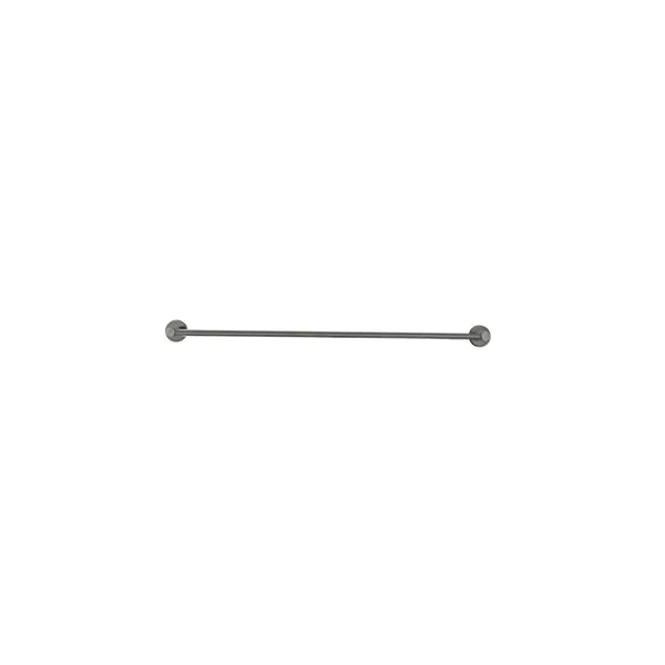 Round - Shadow Gunmetal 600mm Single Towel Rail