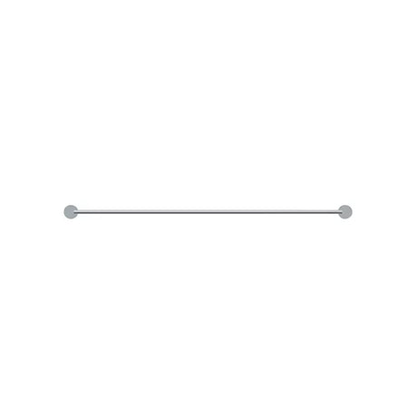 Round - Polished Chrome 900mm Single Towel Rail