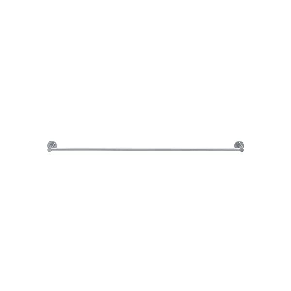 Round - Polished Chrome 900mm Single Towel Rail