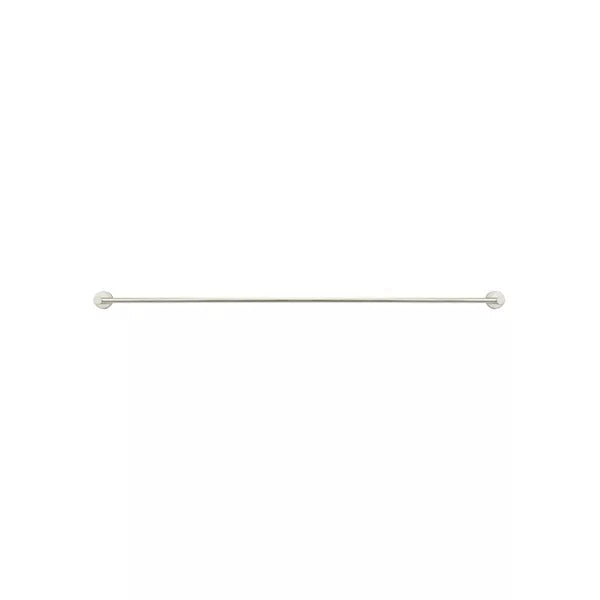 Round - Brushed Nickel 900mm Single Towel Rail