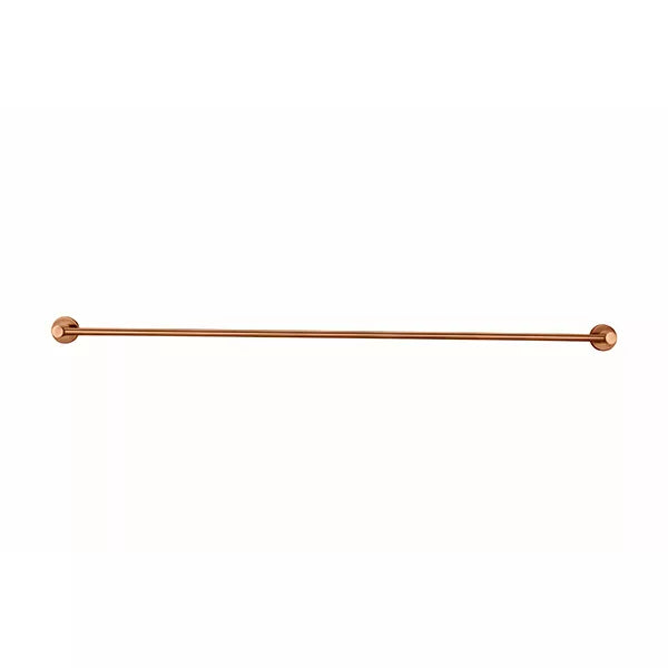 Round - Lustre Bronze 900mm Single Towel Rail
